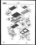 SHELVES AND SUPPORTS Diagram and Parts List for 95-1962-00-01  Tappan Refrigerator