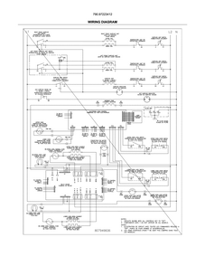 Wiring Diagram Diagram and Parts List for 79097223412  Kenmore Range