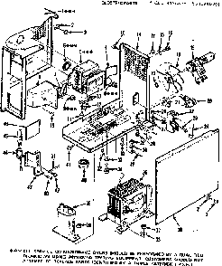 Electric Parts Diagram and Parts List for 5649907911  Kenmore Microwave