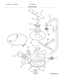 Part Location Diagram of 154754302 Frigidaire NOZZLE