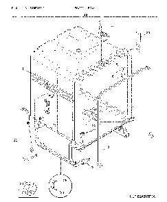 Tub Diagram and Parts List for FGCD2444SA3A  Frigidaire Dishwasher