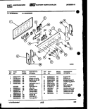 CONTROL PANEL Diagram and Parts List for KF460GDH6  Frigidaire Range