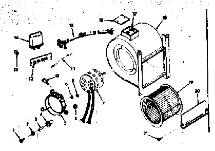 H-q blower assembly Diagram and Parts List for 86776922  Frigidaire Furnace