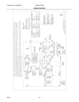 Wiring Diagram Diagram and Parts List for EWMGD70JSS3  Frigidaire Dryer