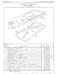Part Location Diagram of 5303207145 Frigidaire Black Burner Grate