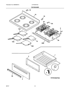 Part Location Diagram of 5304511076 Frigidaire BRACKET