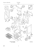 BODY Diagram and Parts List for FGF368GMA  Frigidaire Range