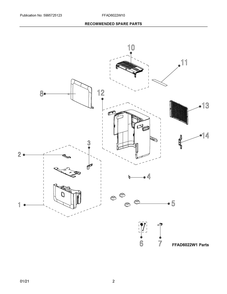 Part Location Diagram of 5304524323 Frigidaire CONTAINER