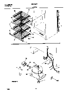 System Diagram and Parts List for GFU09M2HW4  Gibson Freezer