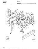 BACKGUARD Diagram and Parts List for FEF322CASF  Frigidaire Range