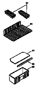 Shelf Parts Diagram and Parts List for 5649932910  Kenmore Refrigerator