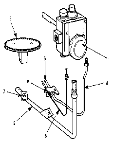 Part Location Diagram of AP-29458A-B Maytag Burner, natural or lp gas