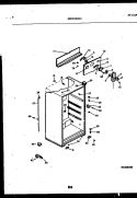 CABINET PARTS Diagram and Parts List for MRT18CHAA0  Frigidaire Refrigerator