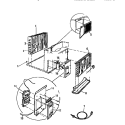 CONTROL PARTS Diagram and Parts List for AL119J1A7  Frigidaire Air Conditioner