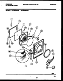 DOOR PARTS Diagram and Parts List for FDE336LBS0  Frigidaire Dryer