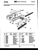CONTROL PANEL Diagram and Parts List for RG74BF2  Frigidaire Wall Oven