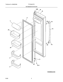 REFRIGERATOR DOOR Diagram and Parts List for FPHS2687KF0  Frigidaire Refrigerator