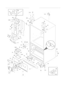 Cabinet Diagram and Parts List for EI23BC36IB6  Electrolux Refrigerator