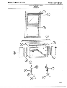 Part Location Diagram of A350705 Frigidaire Owners guide