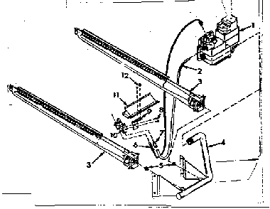 Burner and manifold assembly Diagram and Parts List for 867765731  Frigidaire Furnace