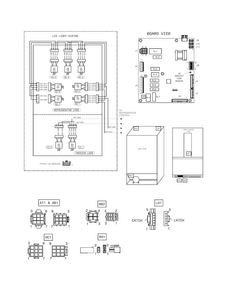 Wiring Schematic Diagram and Parts List for FGHG2366PF6A  Frigidaire Refrigerator