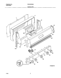 BACKGUARD Diagram and Parts List for TGF324WHSD  Tappan Range