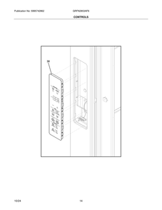 Controls Diagram and Parts List for GRFN2853AF6  Frigidaire Refrigerator
