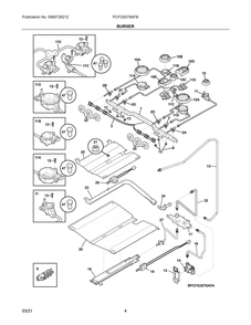 Part Location Diagram of 5304523874 Frigidaire IGNITOR/ORIFICE ASS
