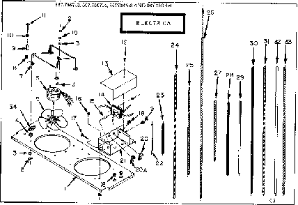Part Location Diagram of 90-T40F3 Frigidaire Furnace Transformer 90-T40F3