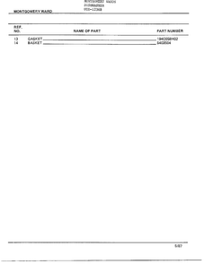 Dishwasher Page 13 Diagram and Parts List for 1236B  Frigidaire Dishwasher
