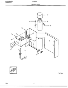 Control Parts Diagram and Parts List for 5146002A  Frigidaire Air Conditioner
