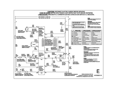 Wiring Diagram Diagram and Parts List for CFSE5115PW1  Frigidaire Dryer
