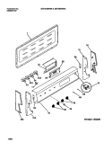 BACKGUARD Diagram and Parts List for GEF354BADA  Gibson Range