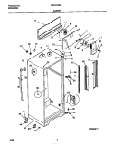 CABINET Diagram and Parts List for MRT21PNBD3  Frigidaire Refrigerator