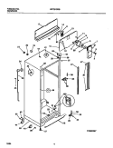 CABINET W / FAN ASSEMBLY Diagram and Parts List for WRT21GRBD1  Frigidaire Refrigerator
