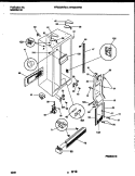 CABINET PARTS Diagram and Parts List for WRS22WRBD0  Frigidaire Refrigerator