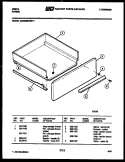 DRAWER PARTS Diagram and Parts List for 30DEMBWDD1  Tappan Range