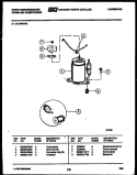 COMPRESSOR PARTS Diagram and Parts List for AL106N1A1  Frigidaire Air Conditioner