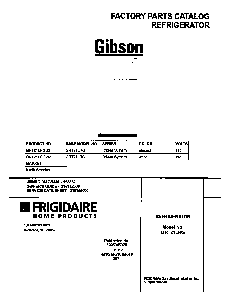 Cover Diagram and Parts List for GRT21LRGD2  Gibson Refrigerator