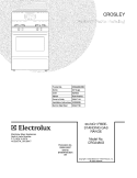 COVER Diagram and Parts List for CRG3480GSSE  Crosley Range