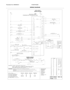 Wiring Diagram Diagram and Parts List for EI30GF45QSE  Electrolux Range
