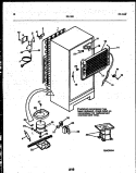 SYSTEM AND AUTOMATIC DEFROST PARTS Diagram and Parts List for 95-1522-23-00  Tappan Refrigerator