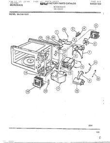 Tappan Microwave Page 2 Diagram and Parts List for 56-2180  Frigidaire Microwave