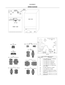 Wiring Diagram Diagram and Parts List for 25360085611  Kenmore Refrigerator