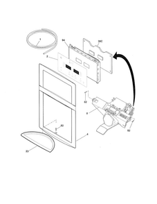 Controls/ice Dispenser Diagram and Parts List for 25370319213  Kenmore Refrigerator