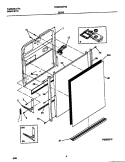 DOOR Diagram and Parts List for FDB634CFS2  Frigidaire Dishwasher