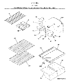 Shelves Diagram and Parts List for 2536041961E  Kenmore Refrigerator