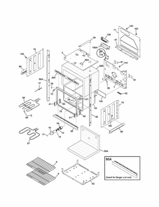 Lower Oven Diagram and Parts List for 79047873402  Kenmore Wall Oven