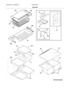 Part Location Diagram of 5304503114 Frigidaire DRAWER