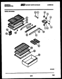 SHELVES AND SUPPORTS Diagram and Parts List for GTN140WG4  Frigidaire Refrigerator